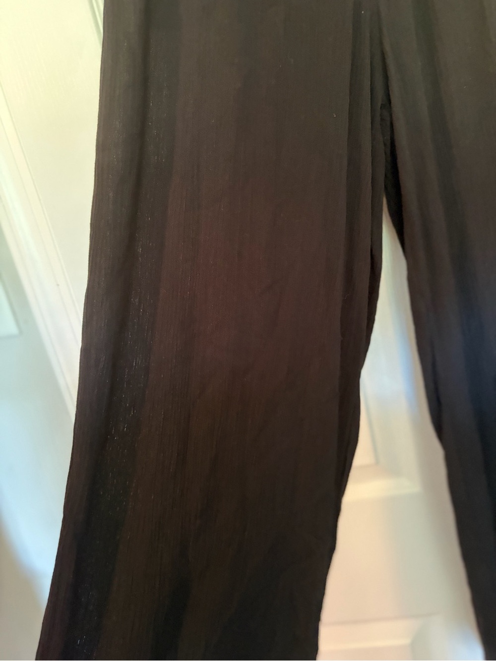 Everyday Black Wide-Leg Pants image 3